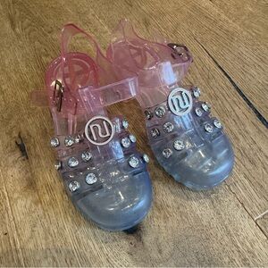 River Island Pink and Clear Kids Dress Shoes